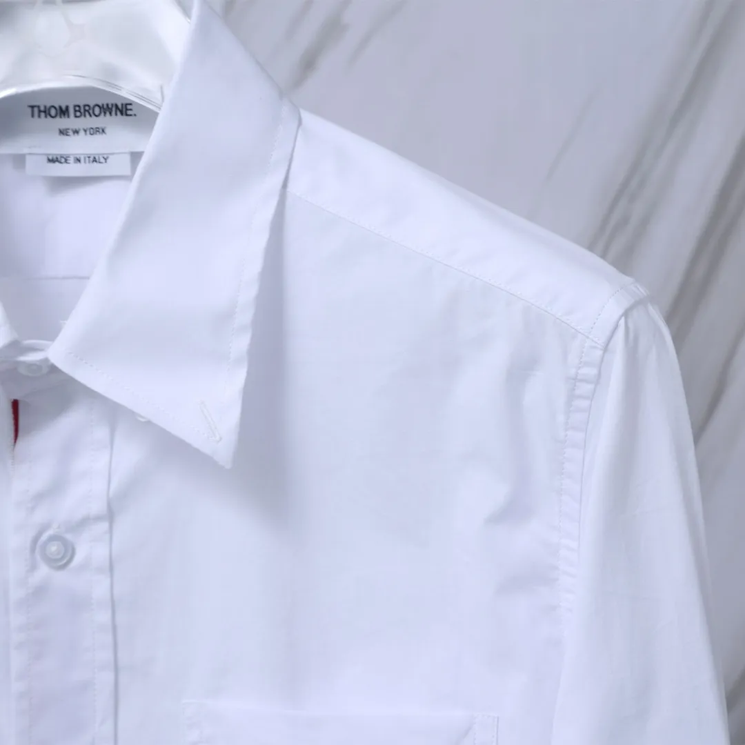 ：801 （TBNew Arrival Classic ） THOM BROWNE .TB Same Style 80 Breathable Same Style Authentic ：White Size：0/1/2/3/4